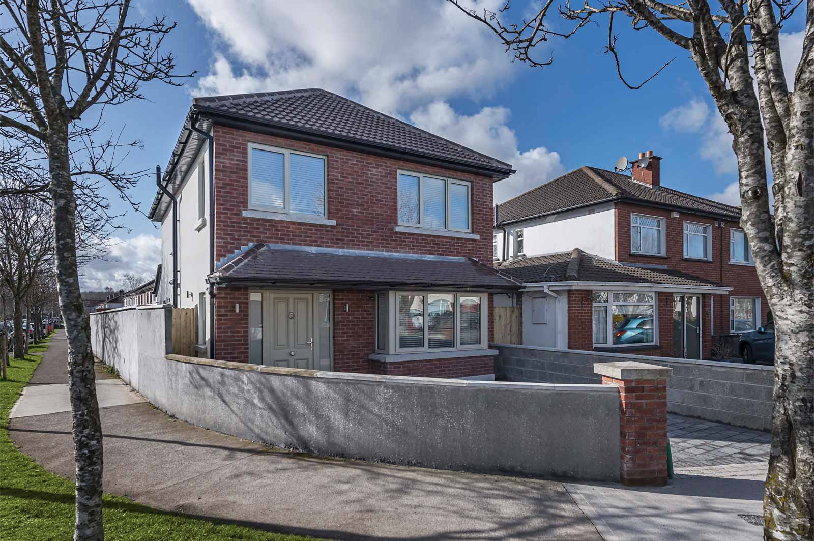 Brick-fronted detached house at Castleknock Dale